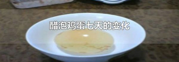 醋泡鸡蛋七天的变化