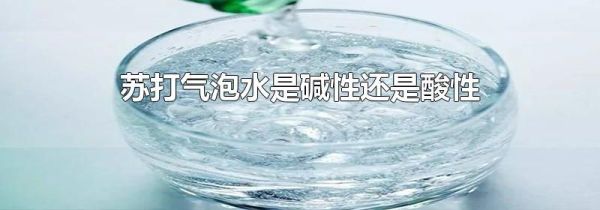苏打气泡水是碱性还是酸性
