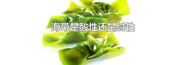 海带是酸性还是碱性