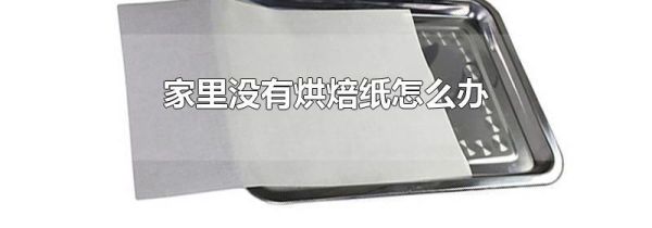 家里没有烘焙纸怎么办