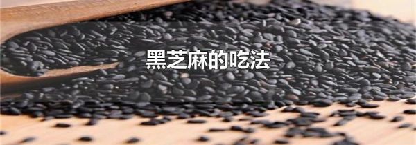 黑芝麻的吃法