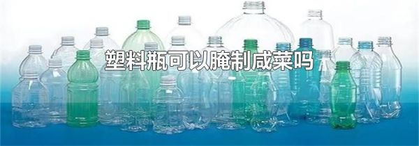 塑料瓶可以腌制咸菜吗