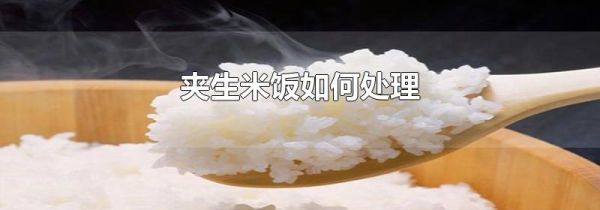 夹生米饭如何处理