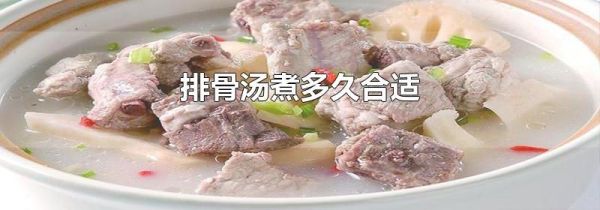 排骨汤煮多久合适
