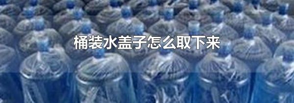 桶装水盖子怎么取下来