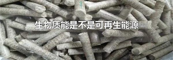 生物质能是不是可再生能源