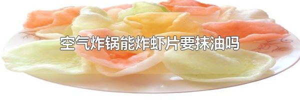 空气炸锅能炸虾片要抹油吗