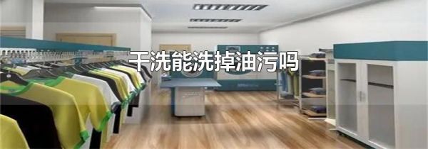 干洗能洗掉油污吗