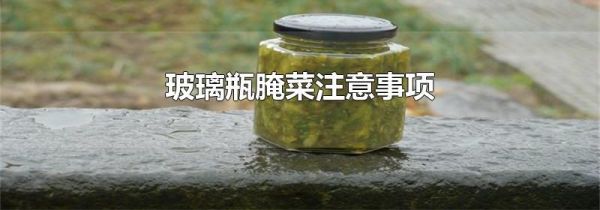 玻璃瓶腌菜注意事项