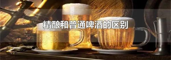 精酿和普通啤酒的区别