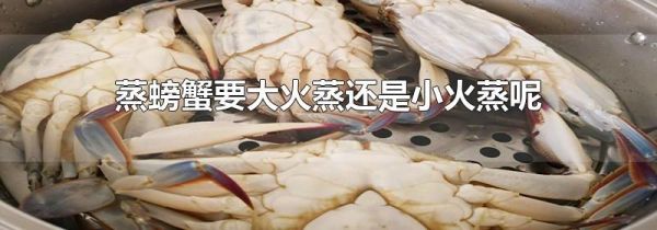 蒸螃蟹要大火蒸还是小火蒸呢