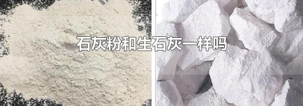 石灰粉和生石灰一样吗