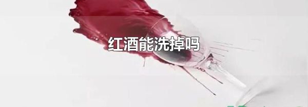 红酒能洗掉吗