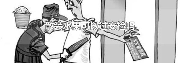 散装水果可以过安检吗