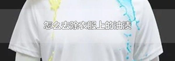 怎么去除衣服上的油渍