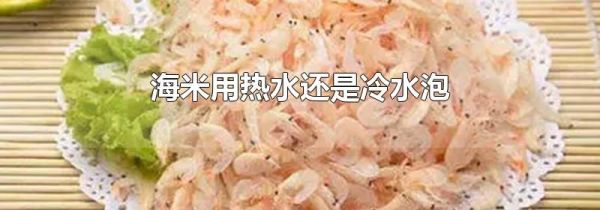 海米用热水还是冷水泡