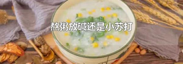 熬粥放碱还是小苏打