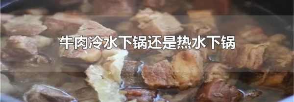 牛肉冷水下锅还是热水下锅