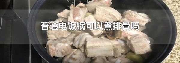 普通电饭锅可以煮排骨吗