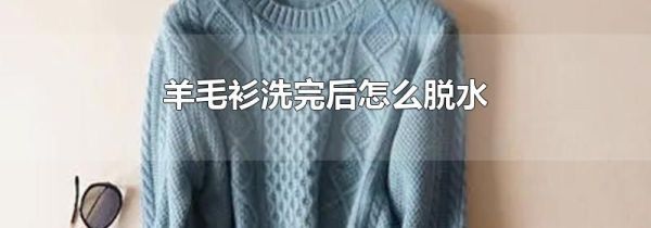 羊毛衫洗完后怎么脱水