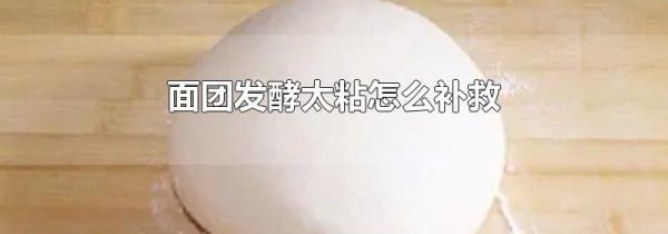 面团发酵太粘怎么补救