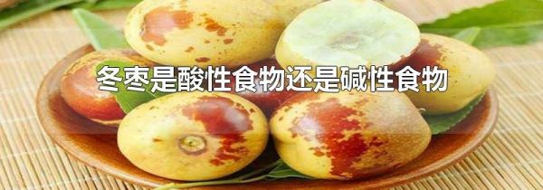 冬枣是酸性食物还是碱性食物