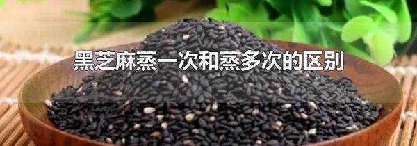 黑芝麻蒸一次和蒸多次的区别