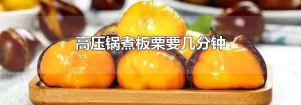 高压锅煮板栗要几分钟