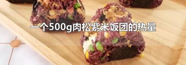一个500g肉松紫米饭团的热量
