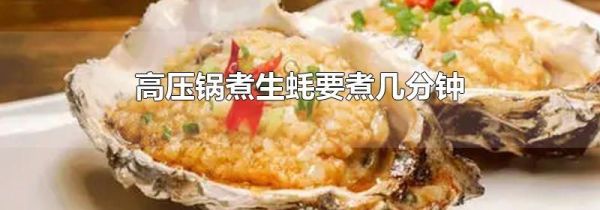 高压锅煮生蚝要煮几分钟