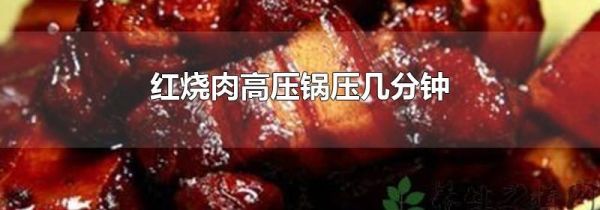 红烧肉高压锅压几分钟