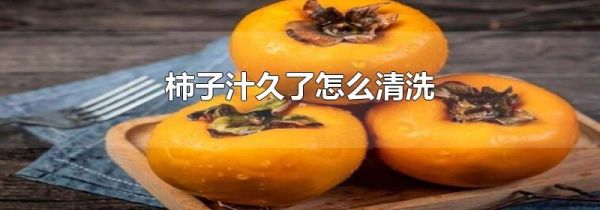 柿子汁久了怎么清洗