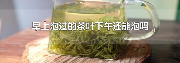 早上泡过的茶叶下午还能泡吗