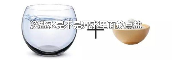 淡盐水是不是开水里面放点盐