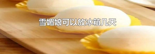 雪媚娘可以放冰箱几天