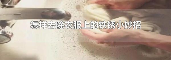 怎样去除衣服上的铁锈小妙招