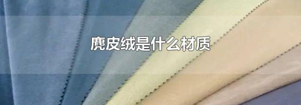 麂皮绒是什么材质