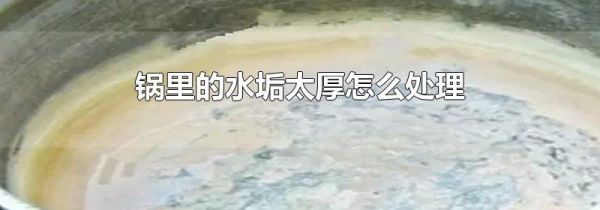 锅里的水垢太厚怎么处理