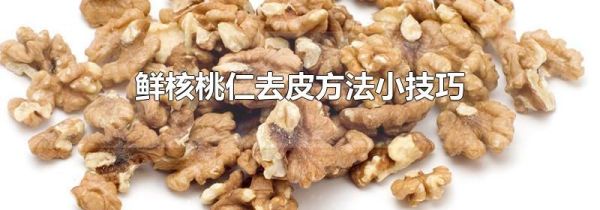 鲜核桃仁去皮方法小技巧