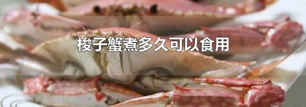 梭子蟹煮多久可以食用