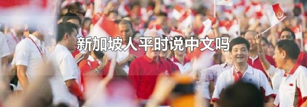 新加坡人平时说中文吗