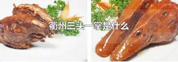 衢州三头一掌是什么