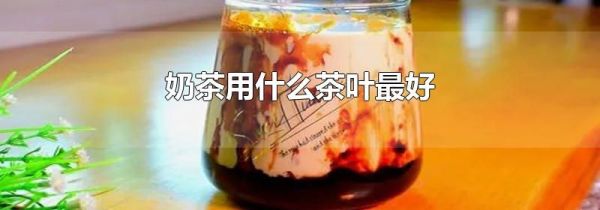 奶茶用什么茶叶最好