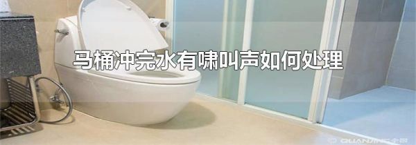 马桶冲完水有啸叫声如何处理