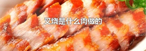 叉烧是什么肉做的