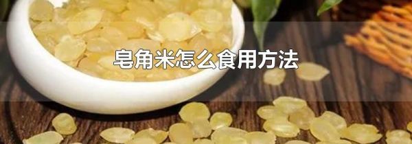 皂角米怎么食用方法