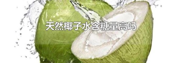 天然椰子水含糖量高吗