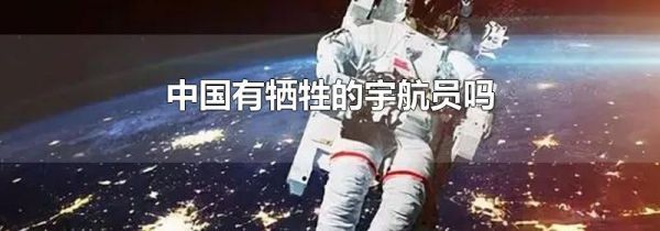 中国有牺牲的宇航员吗