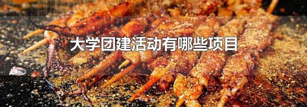 大学团建活动有哪些项目