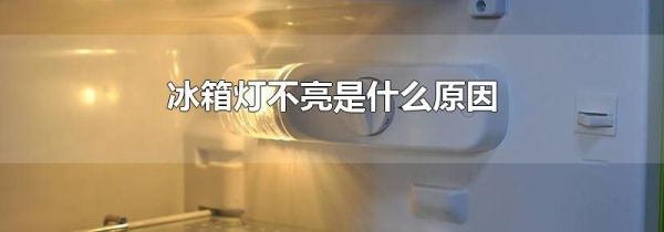 冰箱灯不亮是什么原因